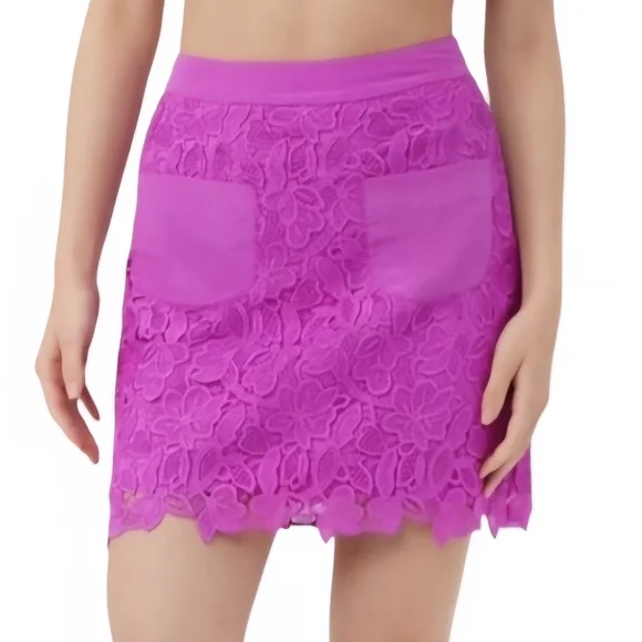 Trina Turk Flores Skirt Lace Violetta - Picture 4 of 15